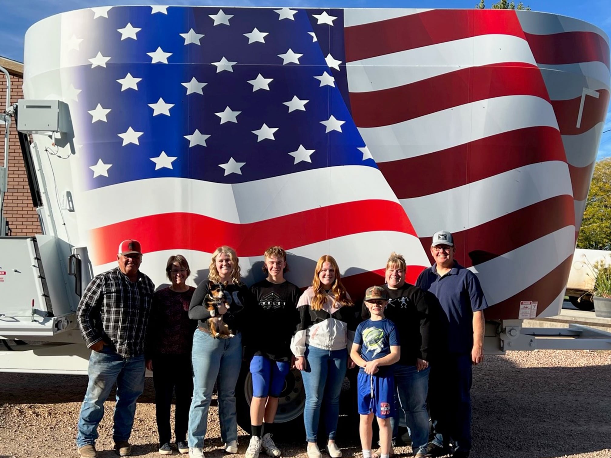 American flag model